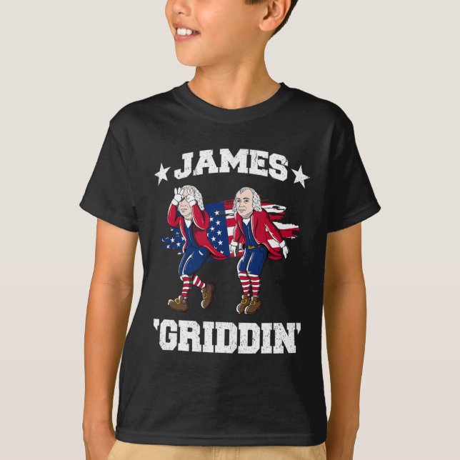 T-shirt 4 juillet James Madison Griddy James Griddin (Devant)