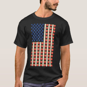 T-shirt 4 juillet Jello de fraise Usa Drapeau gâteau Homme