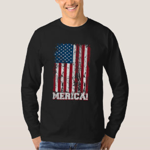 T-shirt 4 juillet Jour de l'Indépendance Us American Flag