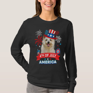 T-shirt 4 juillet jour patriotique Norwich Terrier chien i