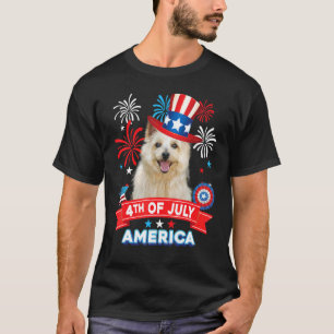 T-shirt 4 juillet jour patriotique Norwich Terrier chien i