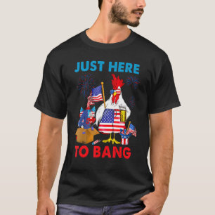 T-shirt 4 juillet juste ici pour claquer le drapeau améric
