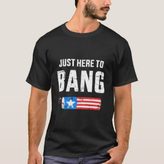 T-shirt 4 juillet juste ici pour exploser avec pétard