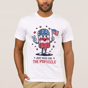 T-shirt 4 juillet juste ici pour la sucette patriotique