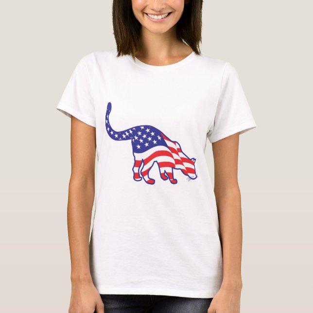 T-shirt 4 juillet Kitty Cats (Devant)