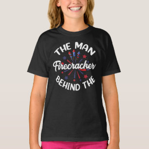 T-shirt 4 Juillet L'homme derrière le patriotique de pirat