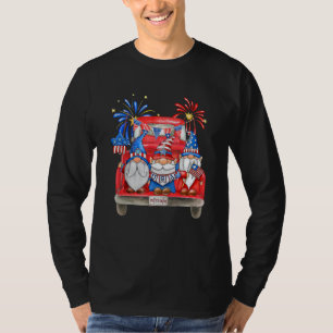 T-shirt 4 juillet Liberté Américaine Gnomes Car Femmes Hom