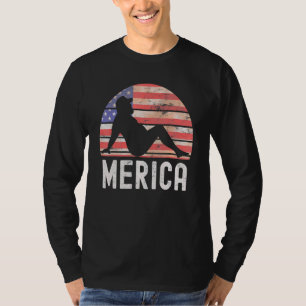 T-shirt 4 juillet Merica Fat Party Boire Plaisanterie adul