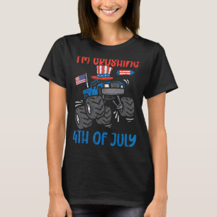 T-shirt 4 juillet Monster Truck Boys Quatrième Tod
