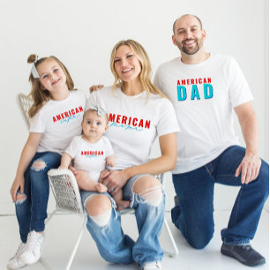 T-shirt 4 juillet papa américain
