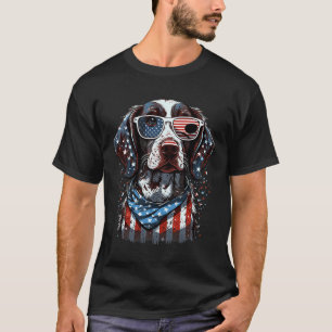 T-shirt 4 juillet Patriotique Allemand Raccourci Pointer D