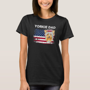 T-shirt 4 juillet Patriotique Chien Maman Papa Drapeau amé