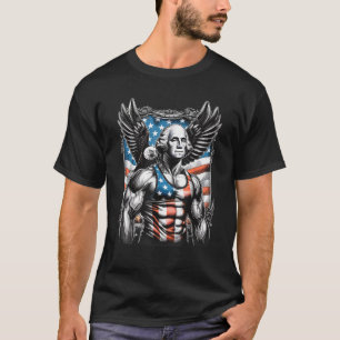 T-shirt 4 juillet Patriotique Funny George Washington juil