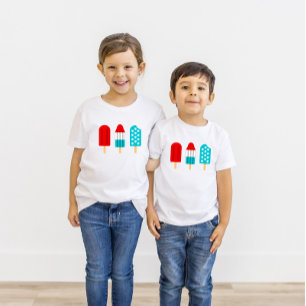 T-shirt 4 juillet Patriotique Popsicles Unisex