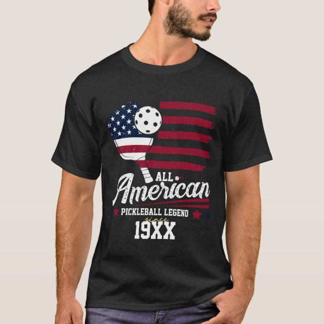 T-shirt 4 juillet Pickleball USA Indépendance Jour cadeau (Devant)
