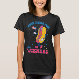 T-shirt 4 juillet Pour Les Hommes Drôle Juste Ici Pour Les