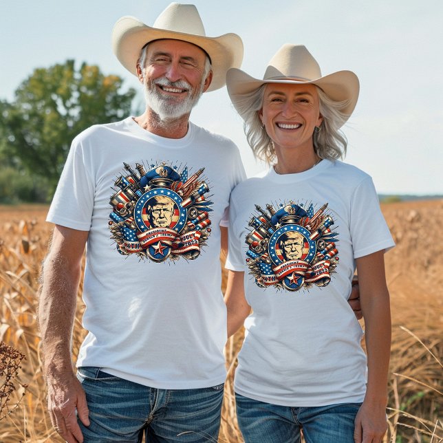 T-shirt 4 juillet président Trump (Créateur téléchargé)