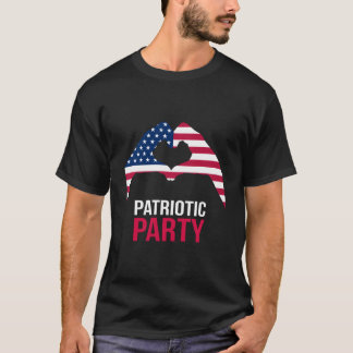 T-shirt 4 juillet py patriotique drapeau américain USA