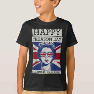 T-shirt 4 juillet Reine Joyeuse Journée de la trahison Drô