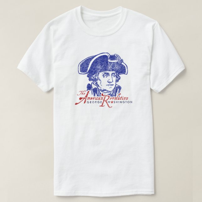 T-shirt 4 juillet révolution américaine de George (Design devant)