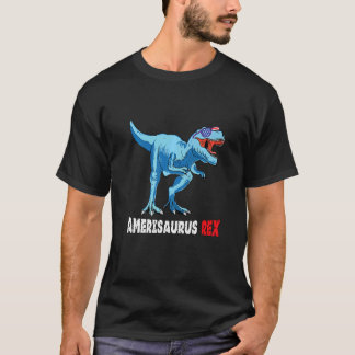 T-shirt 4 juillet Rex Dinosaur Amerisaurus Rex Garçons Enf