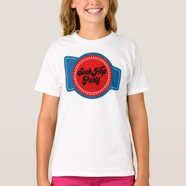 T-shirt 4 juillet Sock Hop Party (Devant)