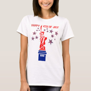 T-shirt 4 juillet Statue de la Liberté Américaine