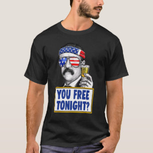 T-shirt 4 juillet Teddy Boire Usa Drapeau Femmes Hommes Pa