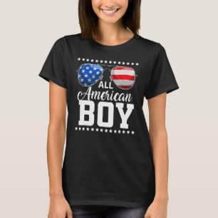 T-shirt 4 juillet Tous les garçons américains de la famill