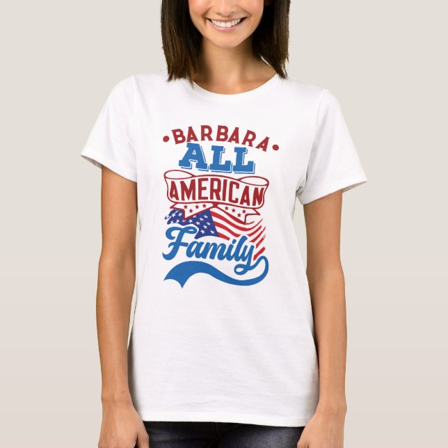 T-shirt 4 juillet Toute la famille américaine correspondan (Devant)
