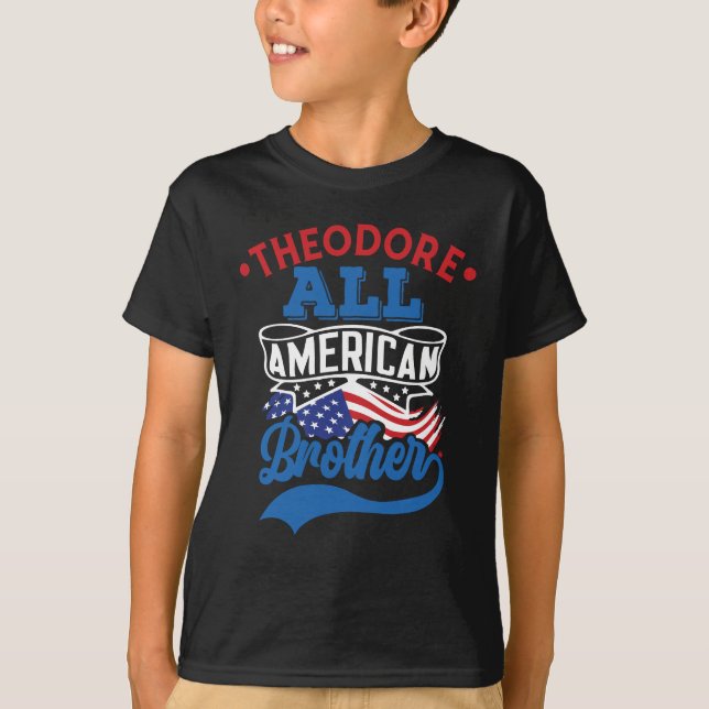 T-shirt 4 juillet Toute la famille patriotique soeur améri (Devant)