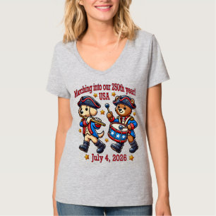 T-shirt 4 juillet USA 250e anniversaire Semiquincentenaire