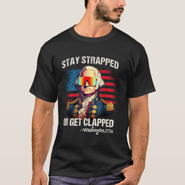 T-shirt 4 juillet Washington Reste bloquée (Devant)
