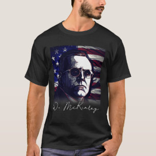 T-shirt 4 juillet William McKinley Président américain Fla