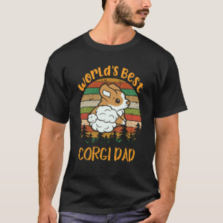 T-shirt 4 Meilleur Papa Corgi du Monde Corgi