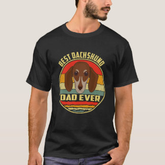 T-shirt 4 Meilleur Papa de Dachshund de tous les temps