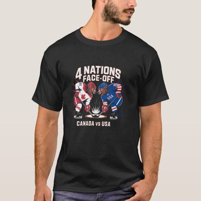 T-shirt 4 Nations s'affrontent (Devant)