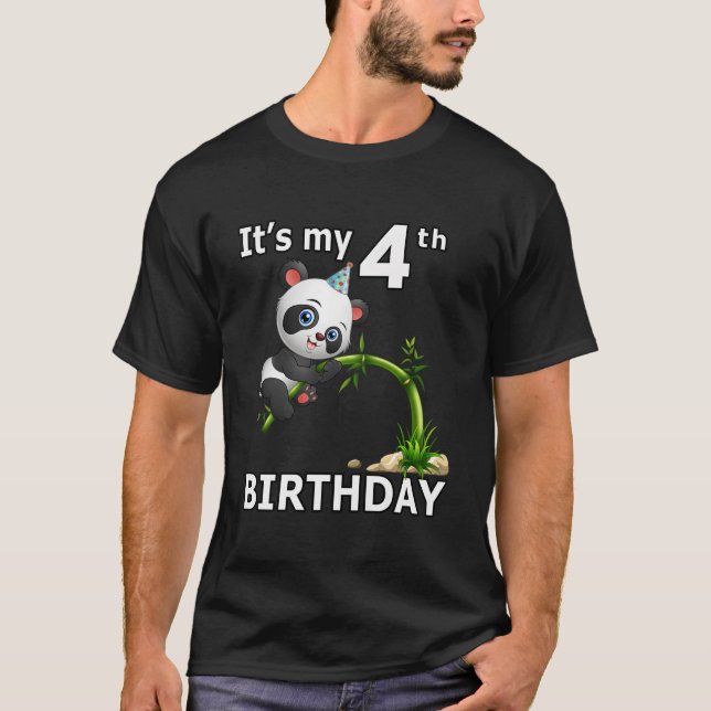 T-shirt 4 Panda 4Th Py Animal Panda (Devant)
