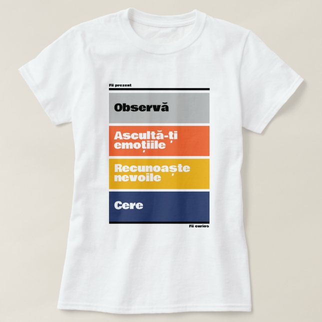 T-shirt 4 pasi din CNV (Design devant)