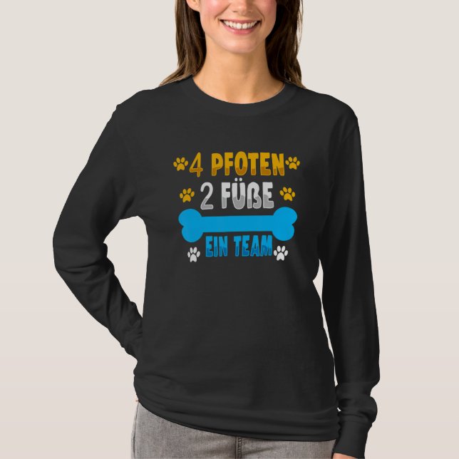 T-shirt 4 pattes 2 pieds Ein Team Chien Animal Love 1 (Devant)