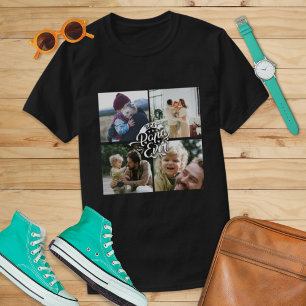 T-shirt 4 Photo Collage Fête des pères mémoire famille