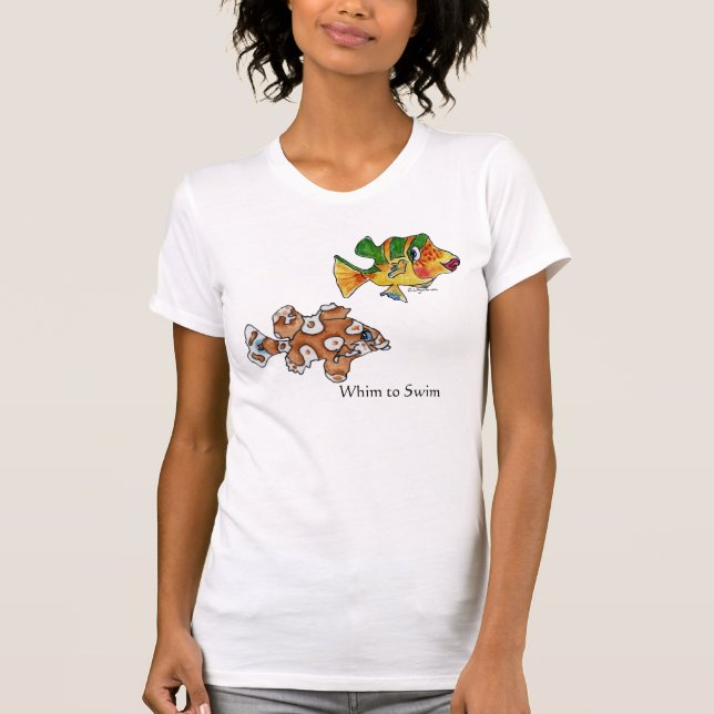T-shirt 4 Poisson Carton mignon (Devant)