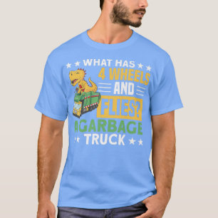 T-SHIRT 4 WHEELS ET FLIES A GARBAGE CAMION POISON 