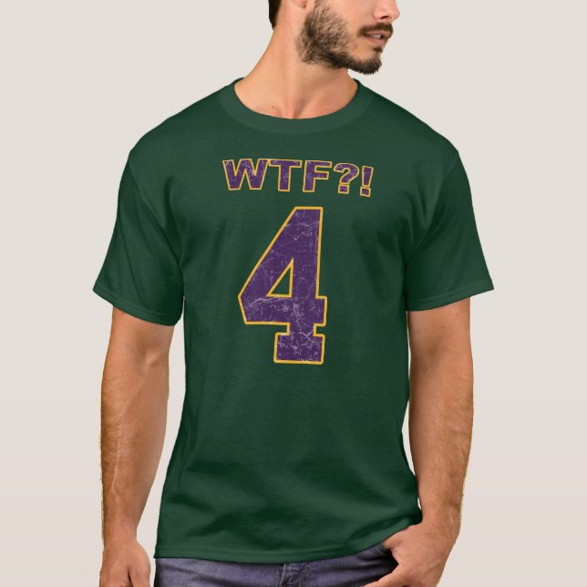 T-shirt #4 WTF ? ! Brett Favre Vikings ? (Devant)