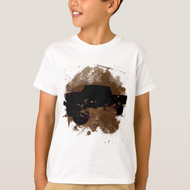 T-shirt 4 x 4 bourbeux (Devant)