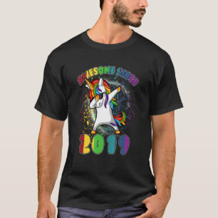 T-shirt 4 Year Old Toxits Girls Teens Dabbing Unicorn 4th 