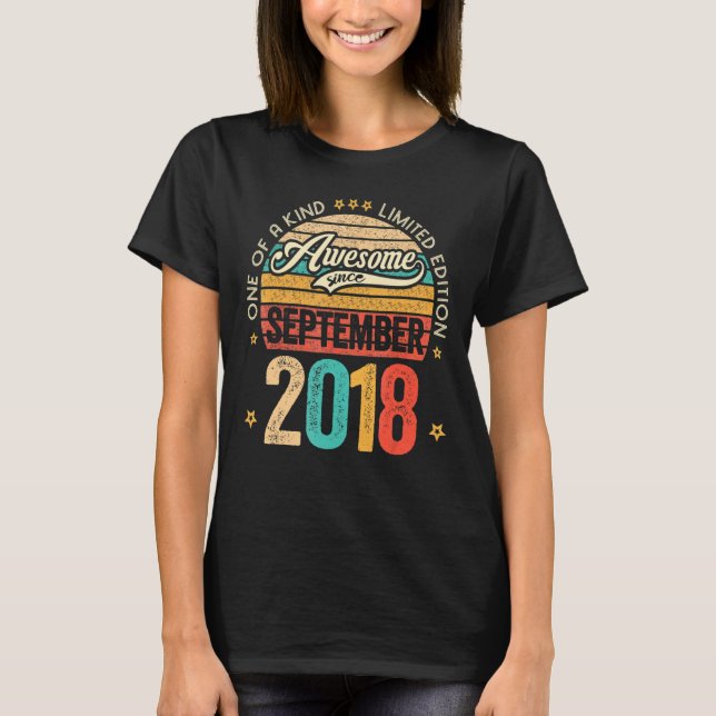 T-shirt 4 Years Old 4th Birth (Devant)