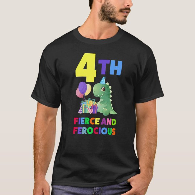 T-shirt 4e Âge Ferroce Et Ferroce De 4 Quatrième Anniversa (Devant)