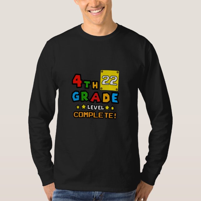 T-shirt 4e Année De 2022 Diplôme De Niveau Complet 2022 (Devant)