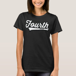 T-shirt 4e année ÉQUIPE Enseignant 4e baseball Styl